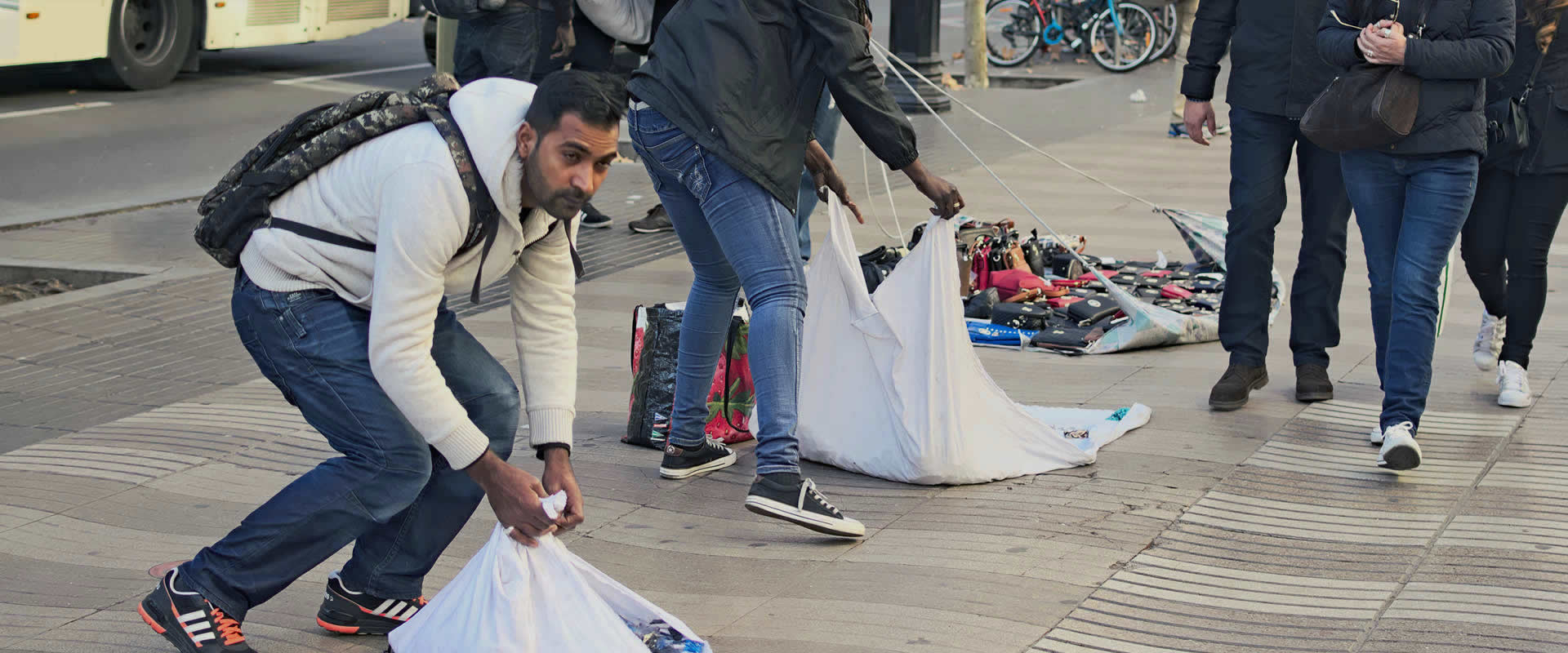 Counterfeit producs on offer in the street